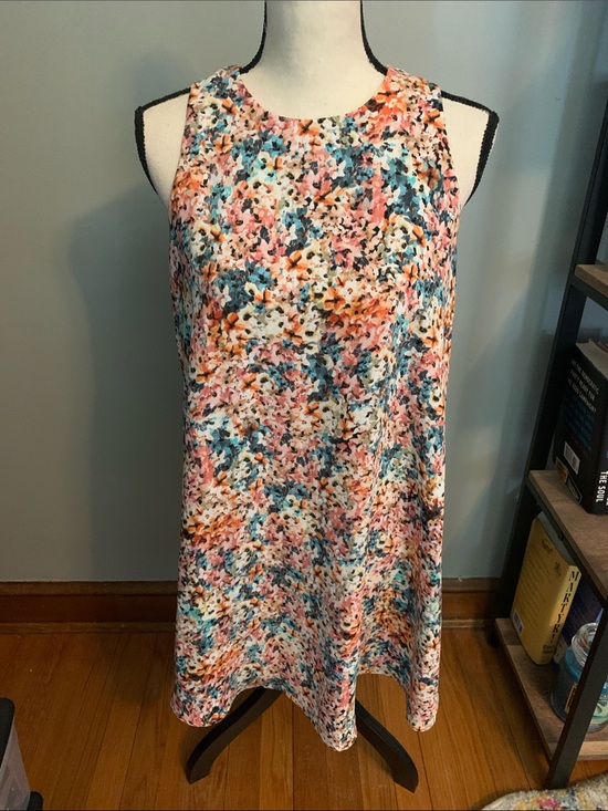Beacon Dresses & Skirts - Beacon Multicolor Floral Shift Dress - Pink, Blue, Orange